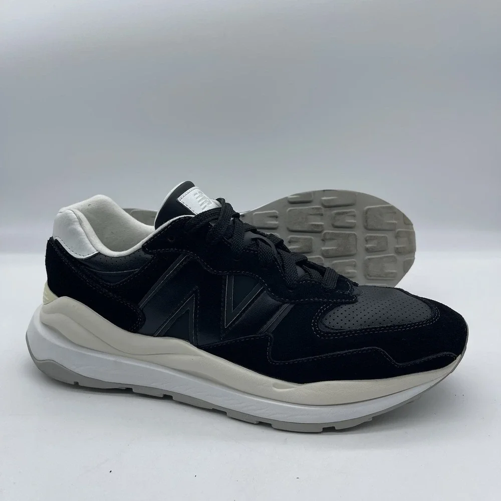 New Balance 57/40 M5740SLB Men's Size 14 Running Shoes Black Sea Salt‎ Lifestyle